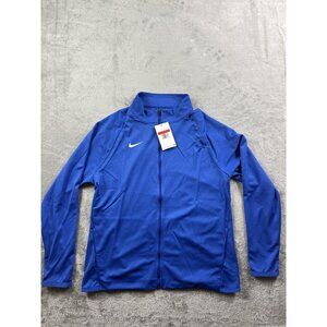 New Nike Dri-FIT Jacket Women's Large Blue Training Full Zip Athletic CN9520-493